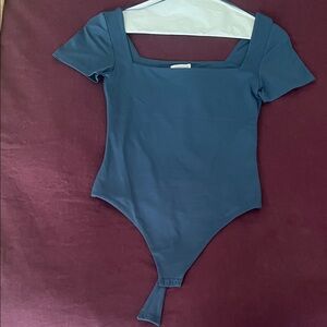 Aritzia Contour Dark Teal Bodysuit